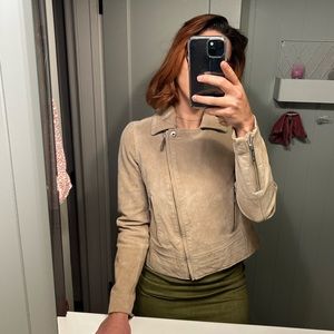 michael kors suede moto jacket